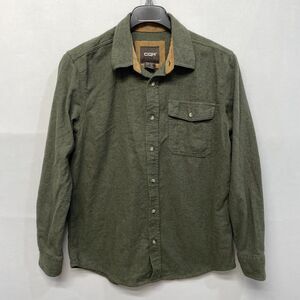 CQR Men Long Sleeve Corduroy Button Shirt Top Size Medium B374 -19